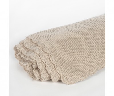 Manta Arrullo Tricot Beige Personalizable