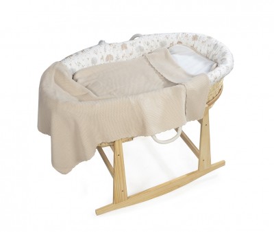 Manta Arrullo Tricot Beige Personalizable