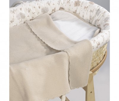 Manta Arrullo Tricot Beige Personalizable