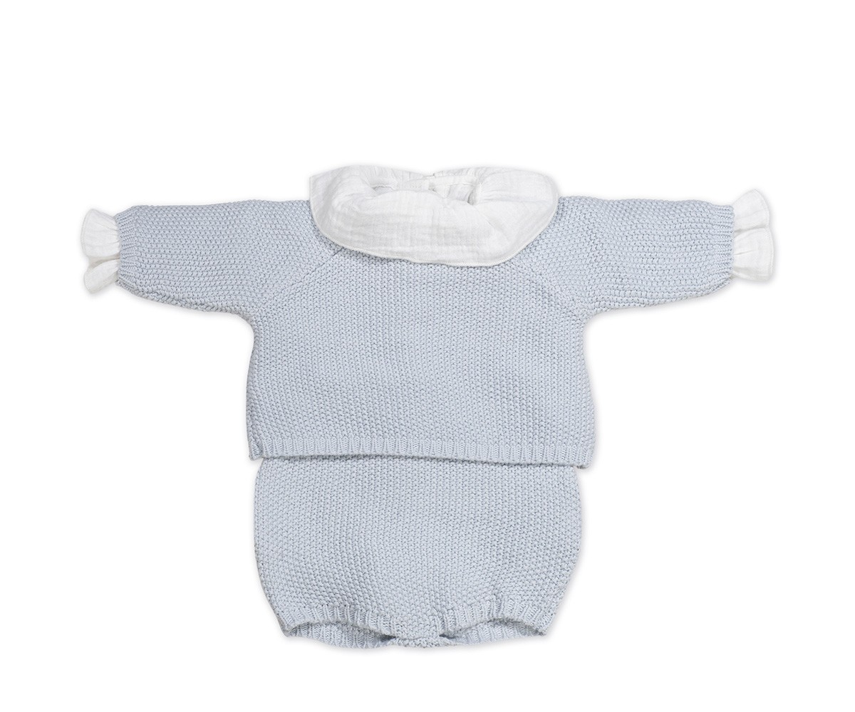 Tricot Jersey, Ranita y Body Bambula Blue