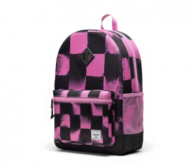 Mochila Herschel Heritage Youth Personalizable Stencil Checker Opera Mauve