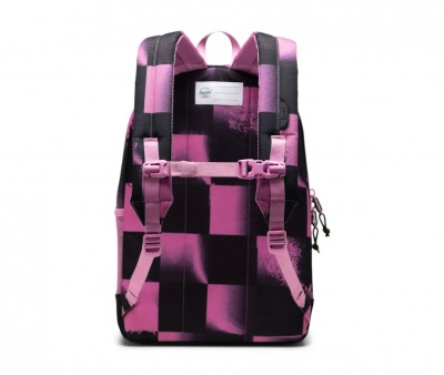 Mochila Herschel Heritage Youth Personalizable Stencil Checker Opera Mauve