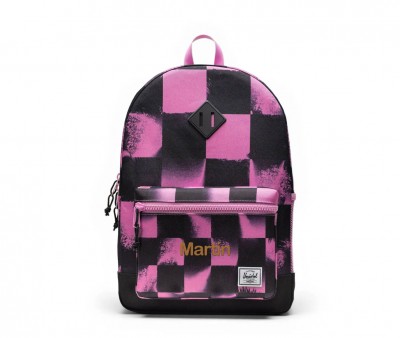 Mochila Herschel Heritage Youth Personalizable Stencil Checker Opera Mauve