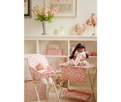 Table  Langer pour Poupes Rose Anglaise