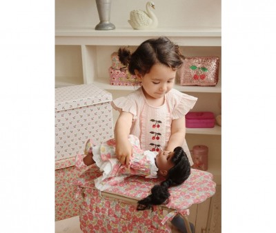 Table  Langer pour Poupes Rose Anglaise