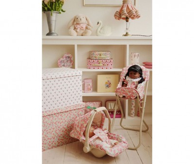 Chaise Haute pour Poupes Rose Anglaise