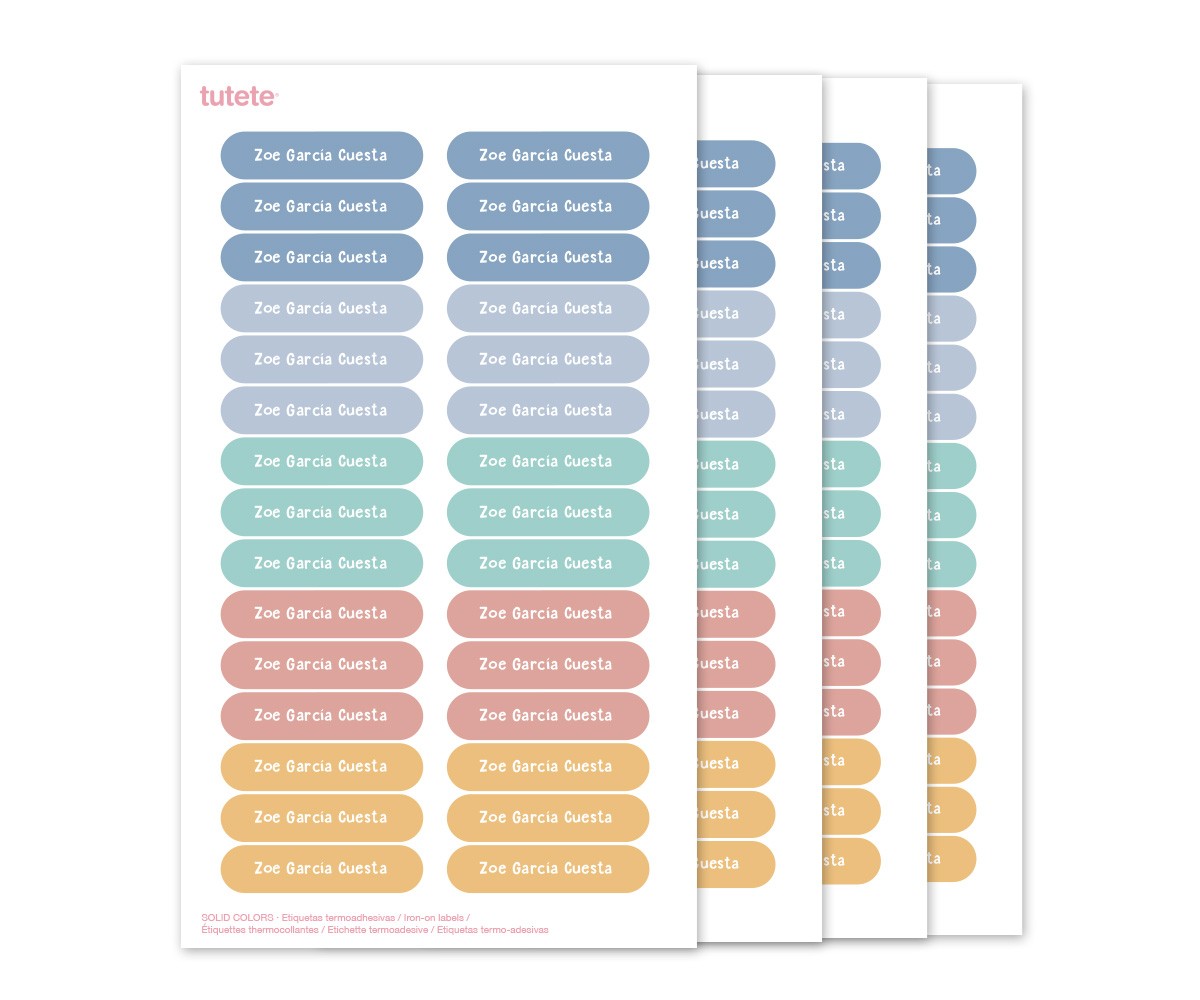 120 tiquettes pour Vtements Solid Colors