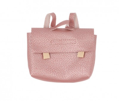 Mochila Vintage Swan en Piel Sintticfa Rose Nacre para Mueco Gordis