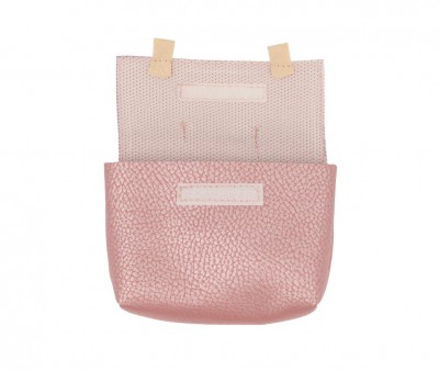 Mochila Vintage Swan en Piel Sintticfa Rose Nacre para Mueco Gordis