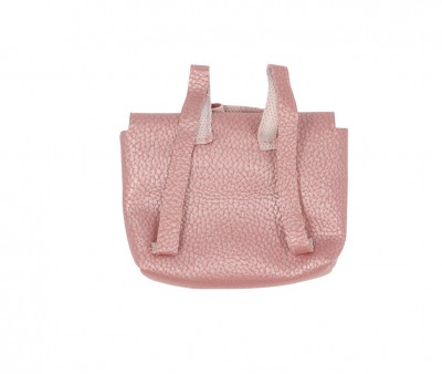 Mochila Vintage Swan en Piel Sintticfa Rose Nacre para Mueco Gordis