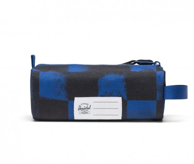 Estuche Settlement Stencil Checker Sodalite Blue Personalizable