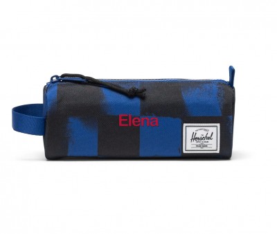 Estuche Settlement Stencil Checker Sodalite Blue Personalizable
