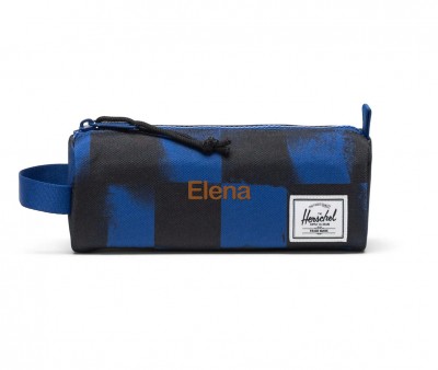 Estuche Settlement Stencil Checker Sodalite Blue Personalizable