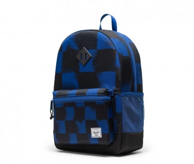 Mochila Herschel Heritage Youth Personalizable Stencil Checker Sodalite Blue