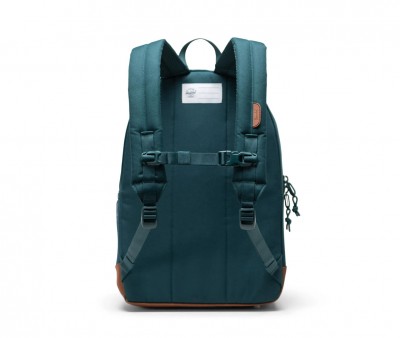 Mochila Herschel Heritage Youth Personalizable Dark Sea Saddle Brown