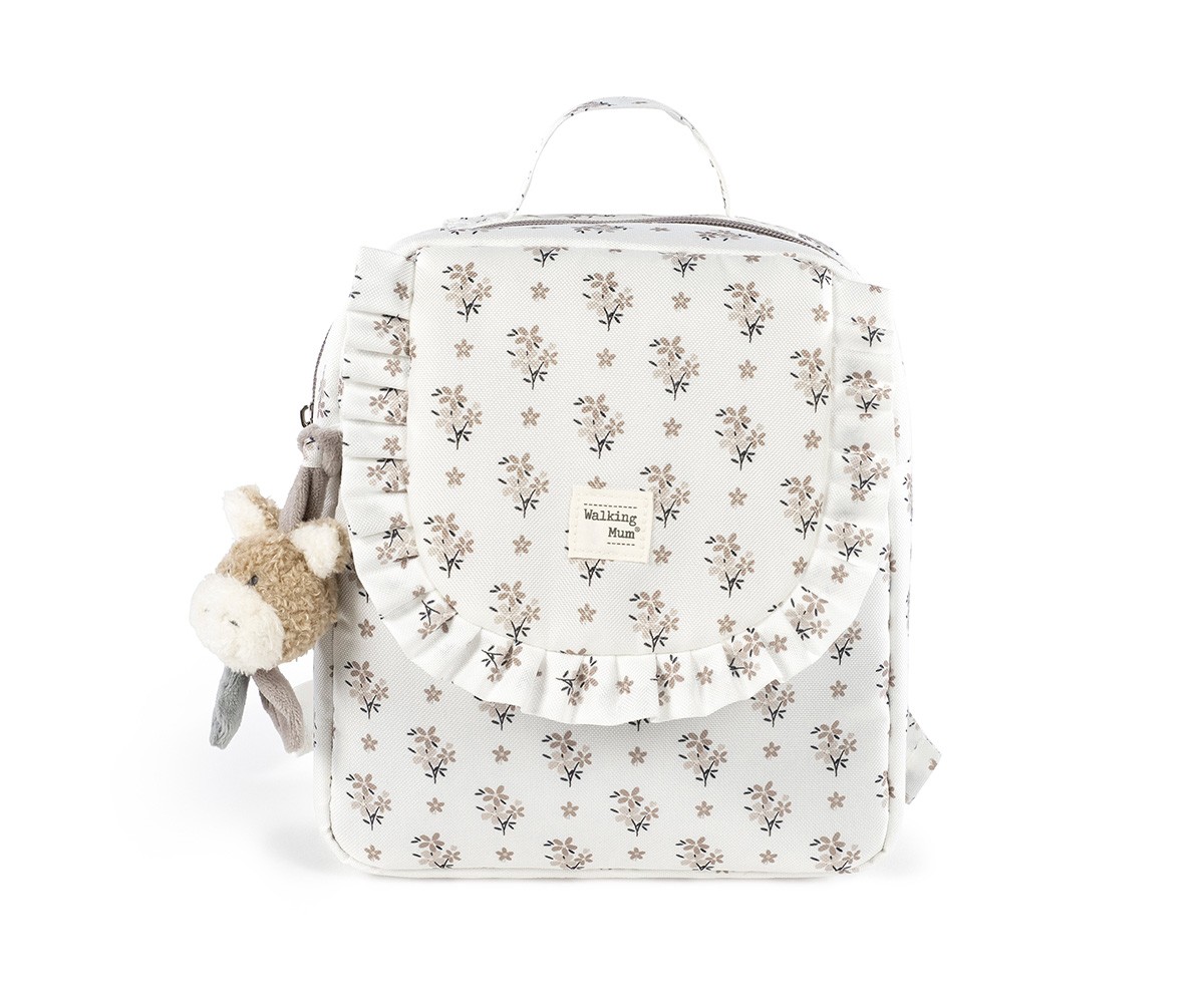 Mochila Infantil Botton Flores Personalizable