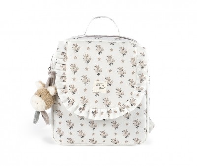 Mochila Infantil Botton Flores Personalizable