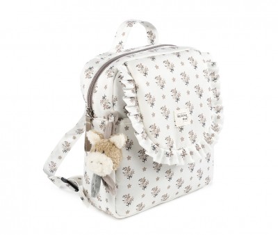 Mochila Infantil Botton Flores Personalizable