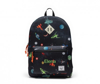 Mochila Herschel Heritage Youth personalizvel Space Adventure Glow
