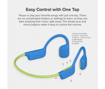 My First Headphones AirWaves Blue