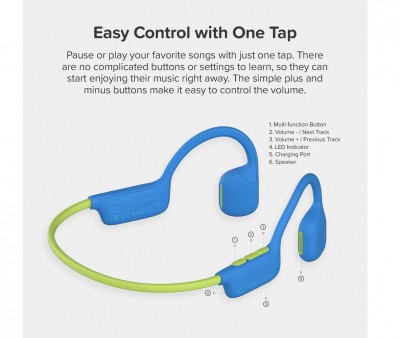My First Headphones AirWaves Blue