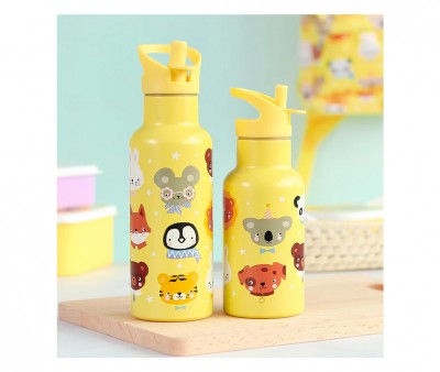 Set Tapa Pajita y Cepillo Animal Friends