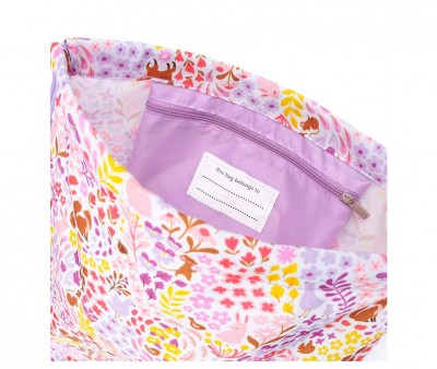 Mochila Saco Flower Garden Personalizable