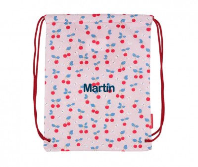 Mochila Saco Cherries Personalizable