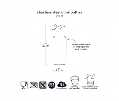 Botella Trmica Acero Flower Garden 350ml