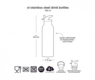 Botella Trmica Acero Pirates 500ml