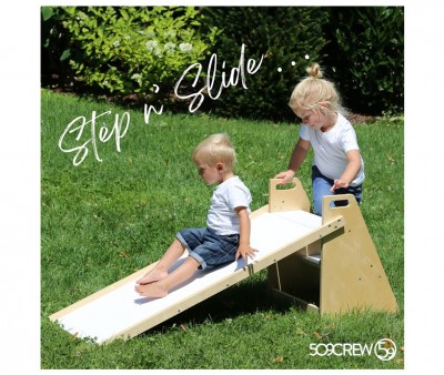 Tobogn con Escalera 2 en 1 Natural