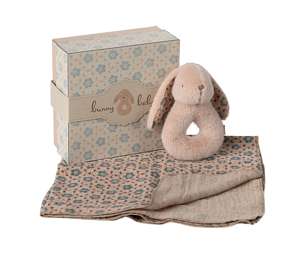 Set Regalo Neonato Sonaglio Bunny Powder