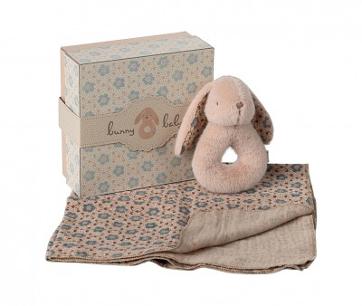 Set Regalo Neonato Sonaglio Bunny Powder