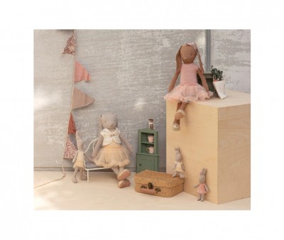 Coniglietta Maileg T3 Bunny Brown Vestito Danza