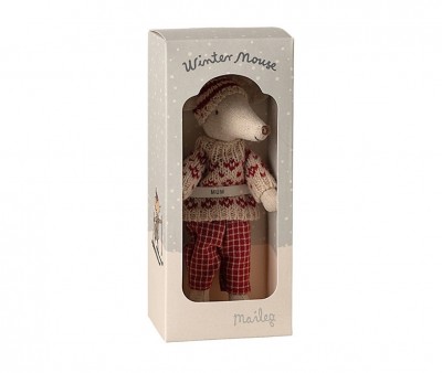 Ratn de Invierno con Set de Esqu Mam Ratn Rojo
