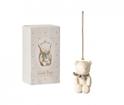 Decorazione Natalizia Maileg Teddy Bear Off White/Blue
