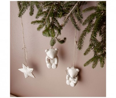Decorazione Natalizia Maileg Teddy Bear Off White/Blue