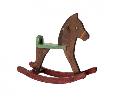 Cavallino a Dondolo Dark Brown Maileg
