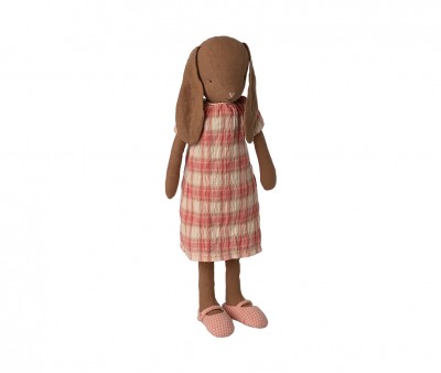 Coniglietta Maileg T3 Bunny Brown Vestito Classico Quadri