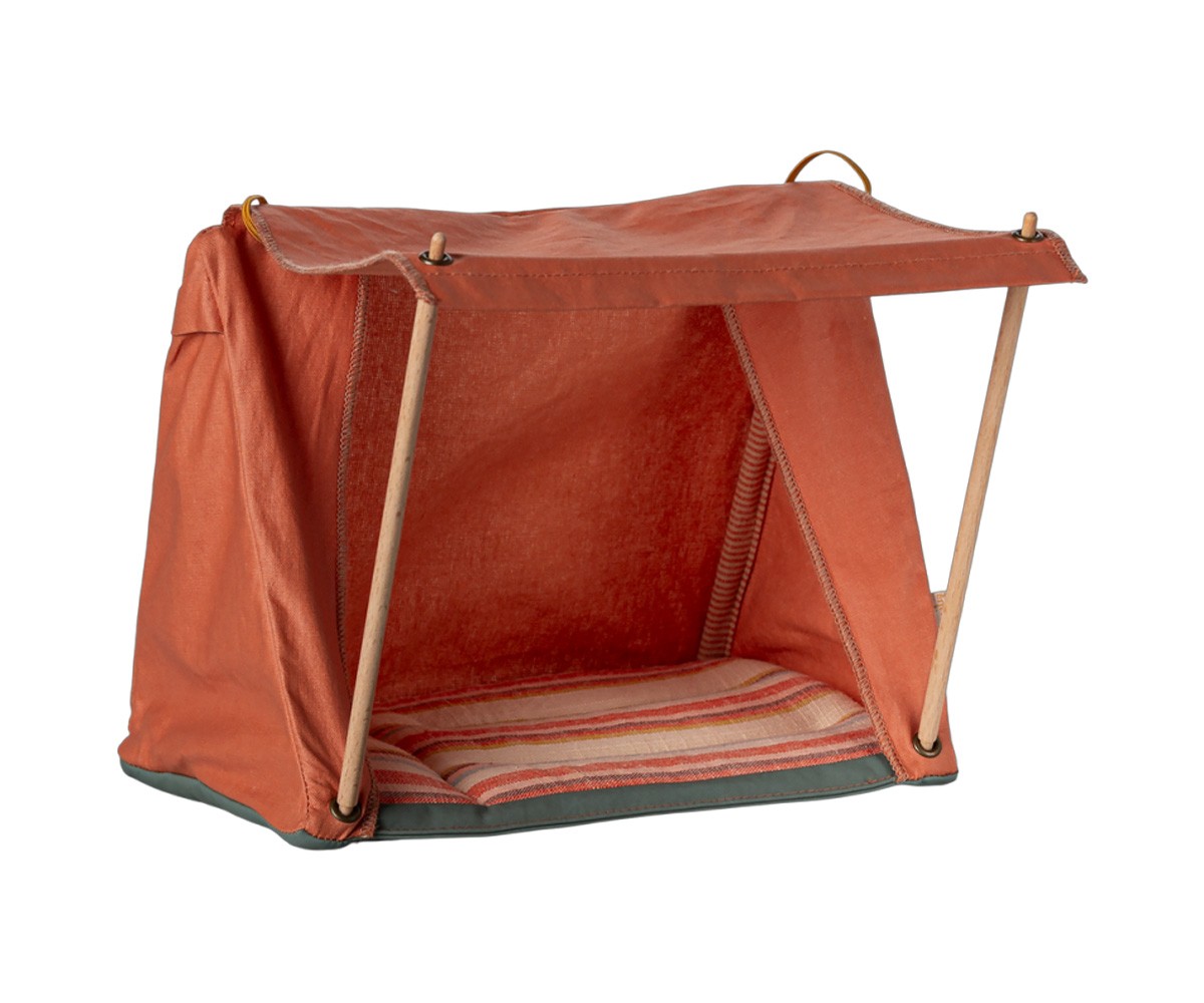Tienda de Campaa Happy para Ratoncitos Naranja