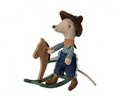Topino Cowboy Little Brother con Cavallino a Dondolo