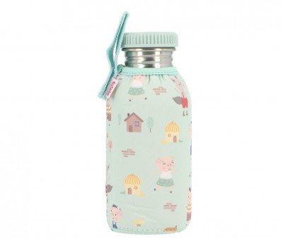 Botella Acero con Funda The Three Little Pigs Personalizable 500ml