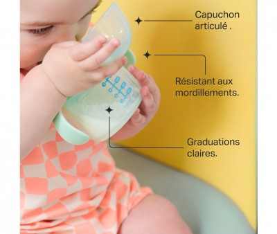 Taza Aprendizaje Transition Spout Rosa Pastel 150ml