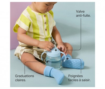 Taza Aprendizaje Transition Spout Azul 240ml