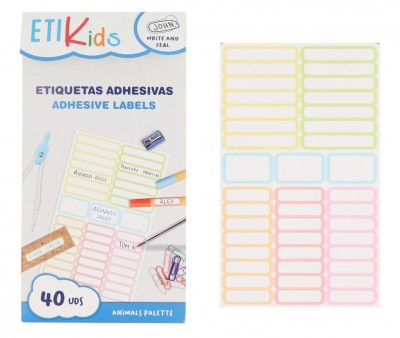 40 Autocollants pour Objets Animaux crit ton texte