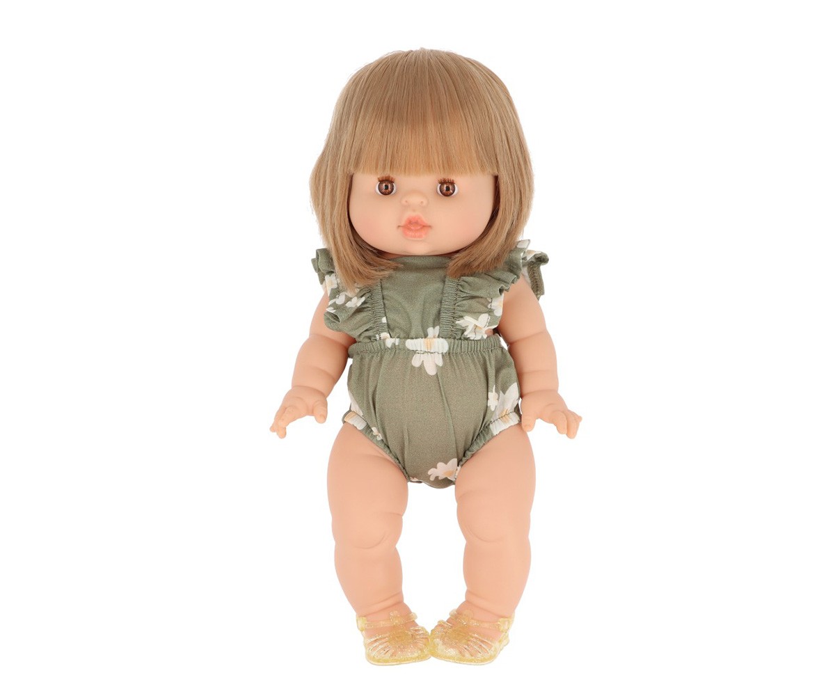 Mueco Gordis Zoe con Pelele Lou Retro Marguerites y Cangrejeras