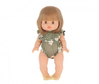 Mueco Gordis Zoe con Pelele Lou Retro Marguerites y Cangrejeras