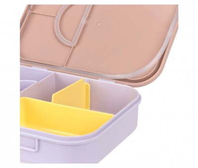 Bote  Lunch  Compartiments Bento Pattern Party Rose/Lilac