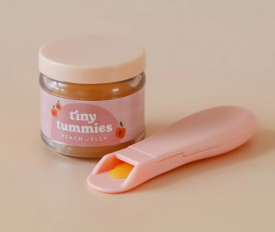 Set Pot et Cuillre Tiny Tummies Peach Jelly