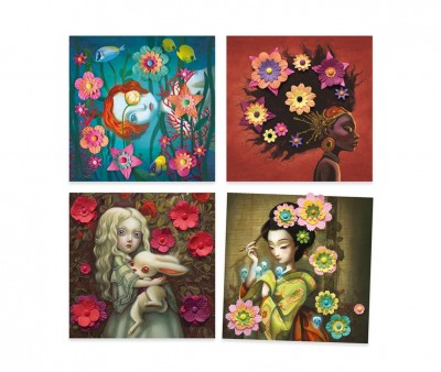 Papel criativo 3D Rock\'n Roses